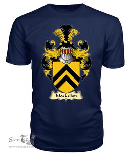 ScotsTee Shop Scottish MacLellan Family Scottish Coat of Arms Emblem Scotland V23 T Shirt