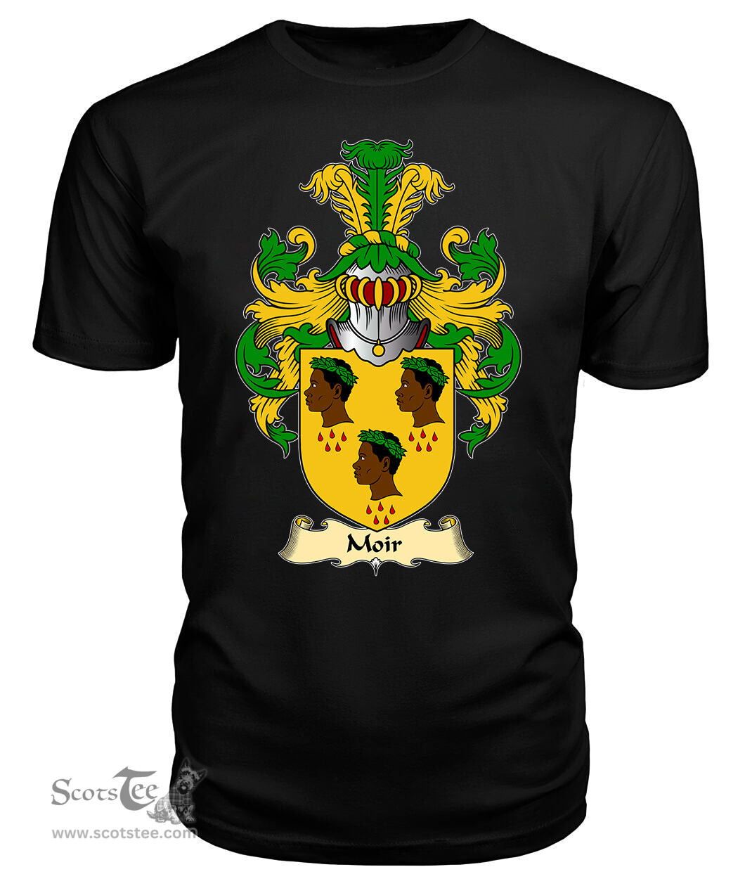 ScotsTee Shop Scottish Moir Family Scottish Coat of Arms Emblem Scotland V23 T Shirt