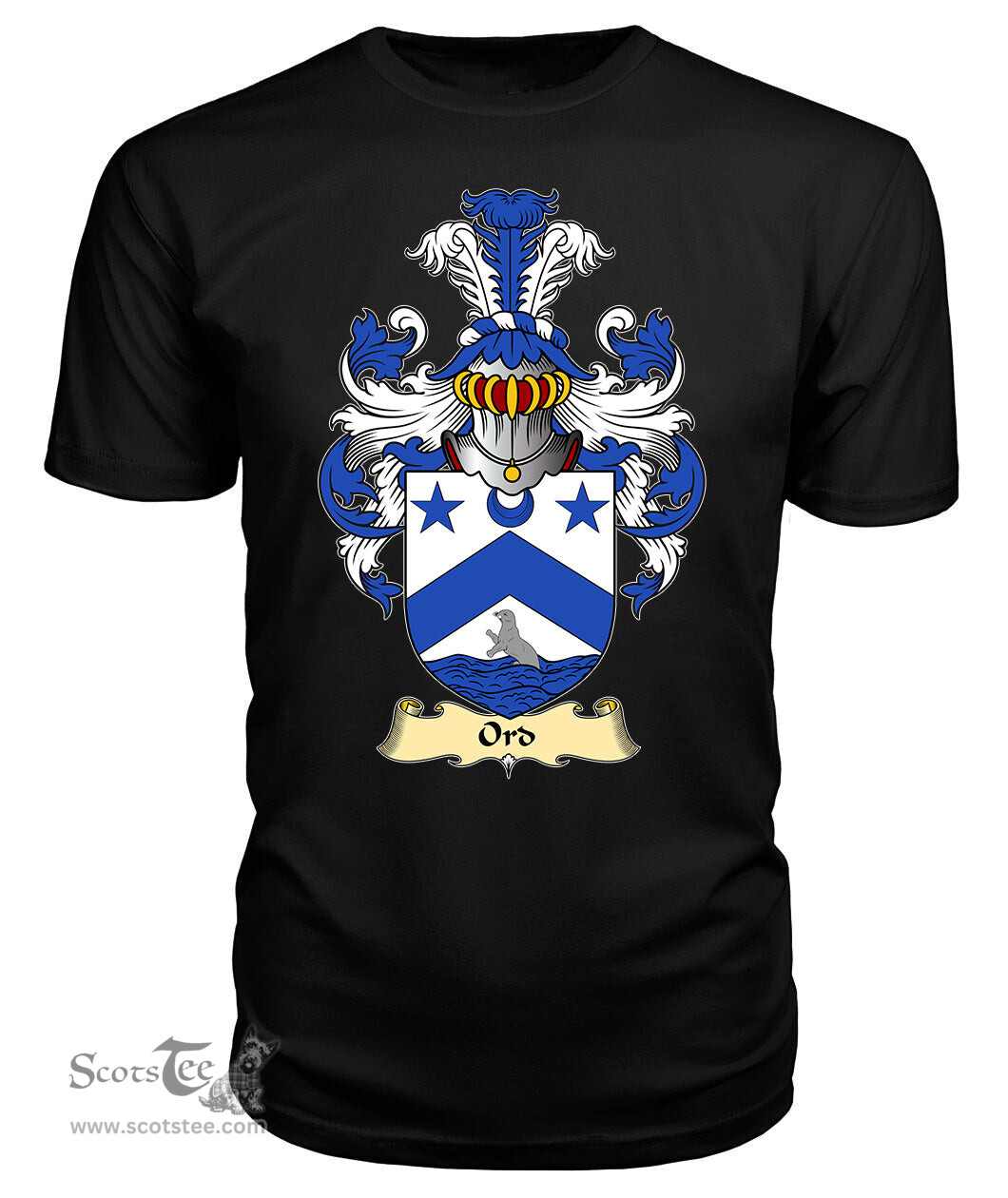 ScotsTee Shop Scottish Ord Family Scottish Coat of Arms Emblem Scotland V23 T Shirt