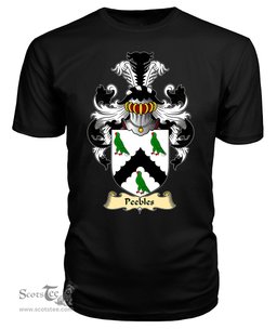 ScotsTee Shop Scottish Peebles Family Scottish Coat of Arms Emblem Scotland V23 T Shirt