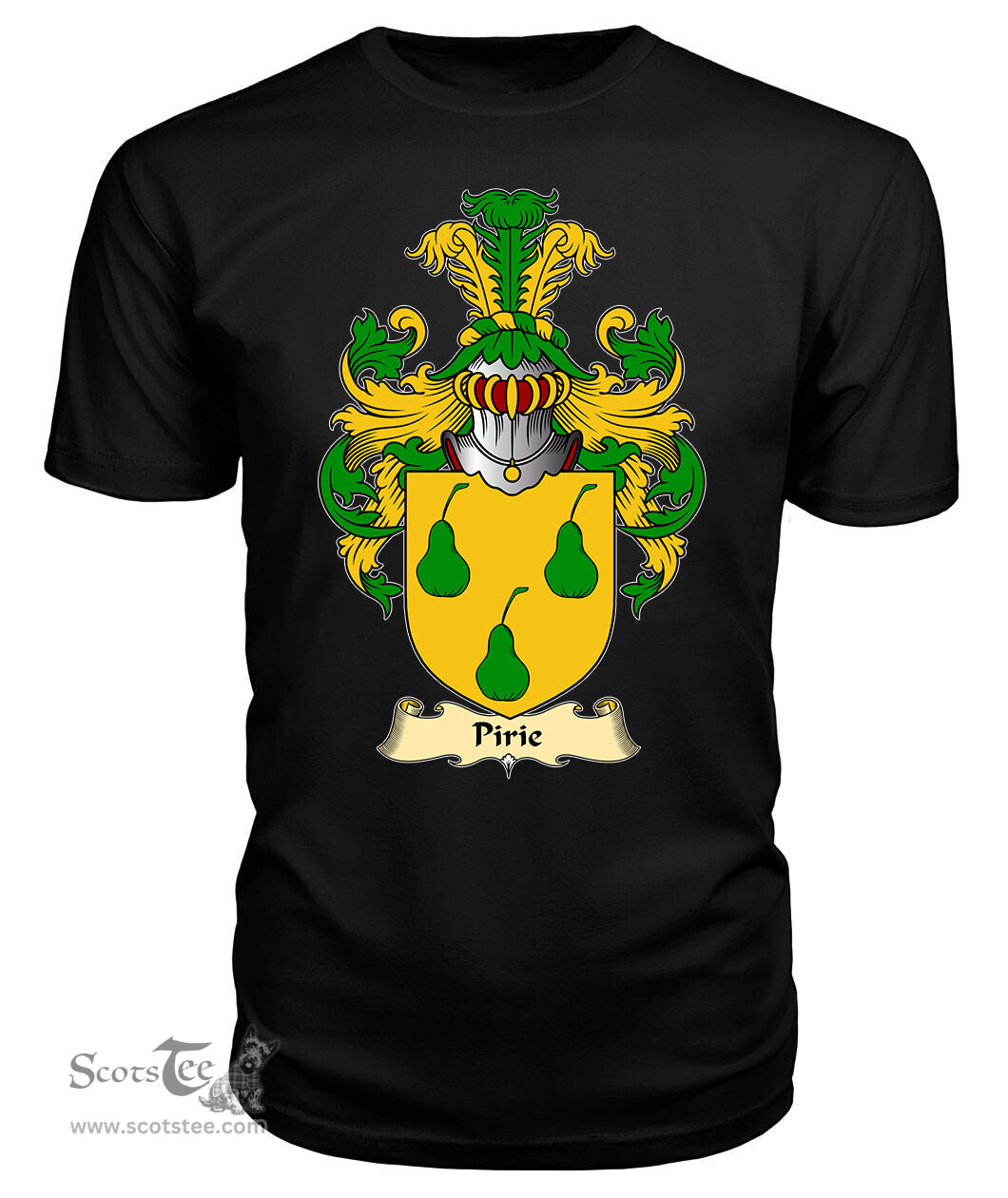 ScotsTee Shop Scottish Pirie Family Scottish Coat of Arms Emblem Scotland V23 T Shirt