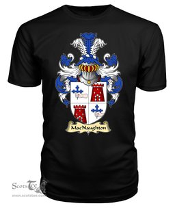 ScotsTee Shop Scottish MacNaughton or MacNaughten Family Scottish Coat of Arms Emblem Scotland V23 T Shirt