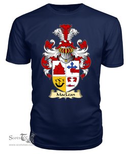 ScotsTee Shop Scottish MacLean (of Duart) Family Scottish Coat of Arms Emblem Scotland V23 T Shirt