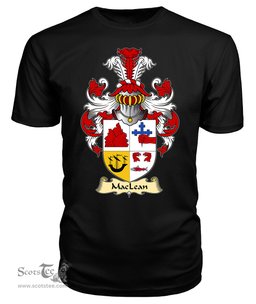ScotsTee Shop Scottish MacLean (of Duart) Family Scottish Coat of Arms Emblem Scotland V23 T Shirt