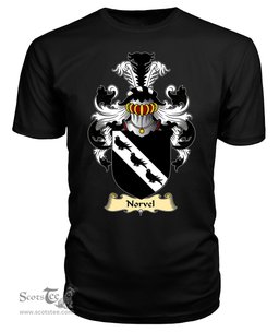 ScotsTee Shop Scottish Norvel Family Scottish Coat of Arms Emblem Scotland V23 T Shirt