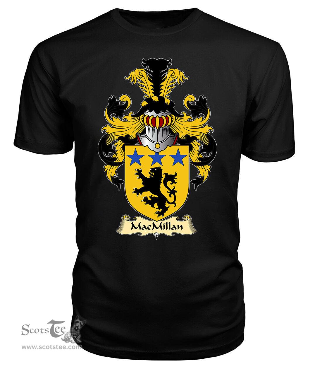 ScotsTee Shop Scottish MacMillan Family Scottish Coat of Arms Emblem Scotland V23 T Shirt