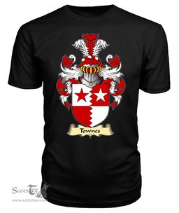 ScotsTee Shop Scottish Townis or Townes Family Scottish Coat of Arms Emblem Scotland V23 T Shirt