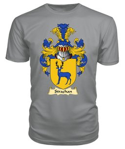 ScotsTee Shop Scottish Strachan Family Scottish Coat of Arms Emblem Scotland V23 T Shirt