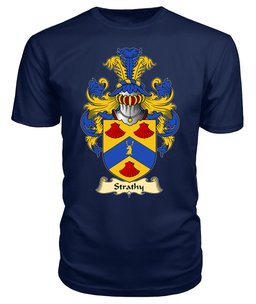 ScotsTee Shop Scottish Strathy Family Scottish Coat of Arms Emblem Scotland V23 T Shirt