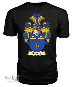 ScotsTee Shop Scottish Rattray Family Scottish Coat of Arms Emblem Scotland V23 T Shirt
