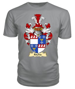 ScotsTee Shop Scottish Ritchie Family Scottish Coat of Arms Emblem Scotland V23 T Shirt