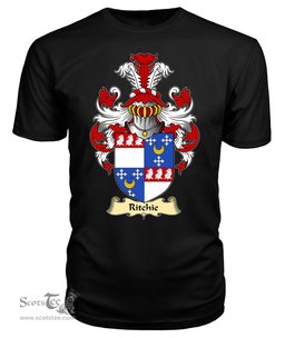 ScotsTee Shop Scottish Ritchie Family Scottish Coat of Arms Emblem Scotland V23 T Shirt