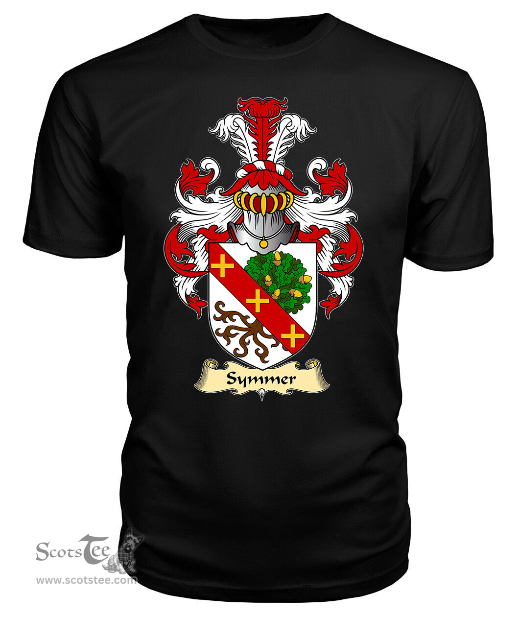 ScotsTee Shop Scottish Symmer Family Scottish Coat of Arms Emblem Scotland V23 T Shirt