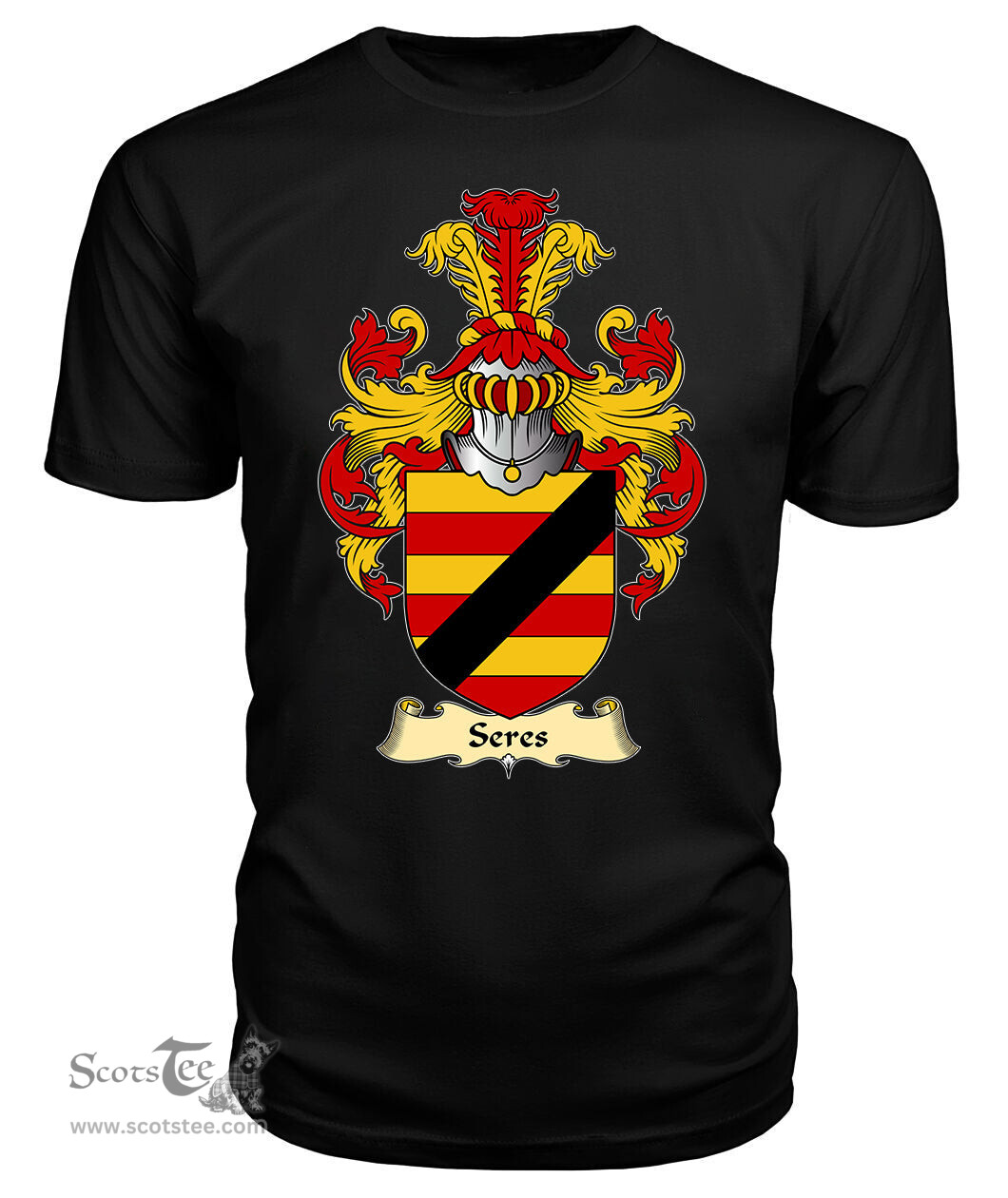 ScotsTee Shop Scottish Seres Family Scottish Coat of Arms Emblem Scotland V23 T Shirt