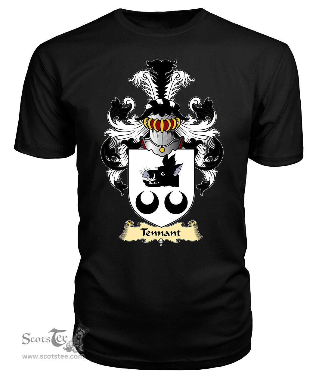 ScotsTee Shop Scottish Tennant Family Scottish Coat of Arms Emblem Scotland V23 T Shirt