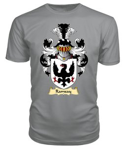 ScotsTee Shop Scottish Ramsay Family Scottish Coat of Arms Emblem Scotland V23 T Shirt