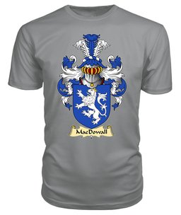 ScotsTee Shop Scottish MacDowall Family Scottish Coat of Arms Emblem Scotland V23 T Shirt