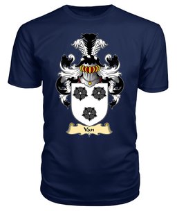 ScotsTee Shop Scottish Van or Vavon Family Scottish Coat of Arms Emblem Scotland V23 T Shirt