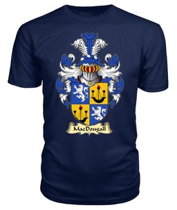 ScotsTee Shop Scottish MacDougall Family Scottish Coat of Arms Emblem Scotland V23 T Shirt