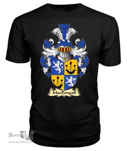 ScotsTee Shop Scottish MacDougall Family Scottish Coat of Arms Emblem Scotland V23 T Shirt