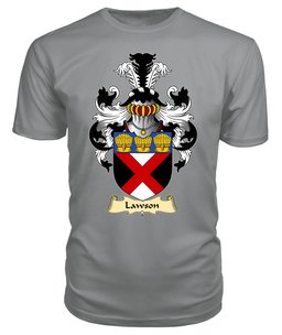 ScotsTee Shop Scottish Lawson Family Scottish Coat of Arms Emblem Scotland V23 T Shirt