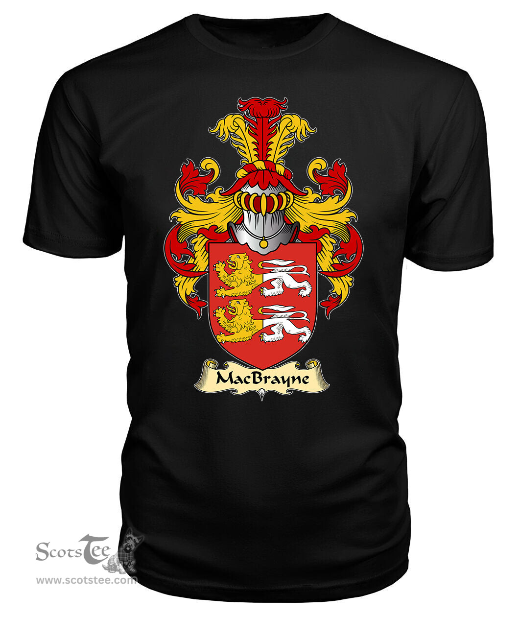 ScotsTee Shop Scottish MacBrayne Family Scottish Coat of Arms Emblem Scotland V23 T Shirt