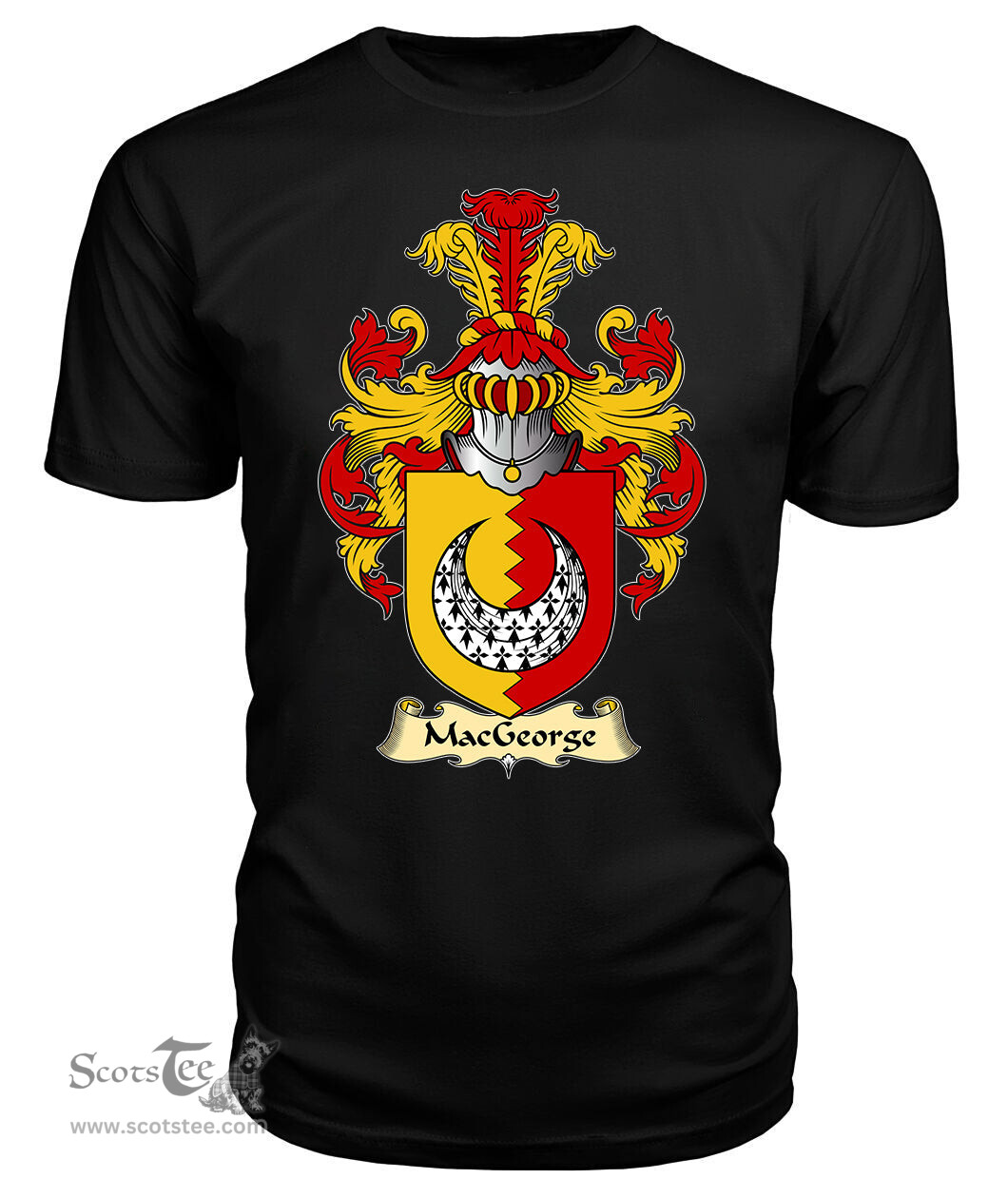 ScotsTee Shop Scottish MacGeorge Family Scottish Coat of Arms Emblem Scotland V23 T Shirt