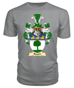 ScotsTee Shop Scottish Rouett Family Scottish Coat of Arms Emblem Scotland V23 T Shirt