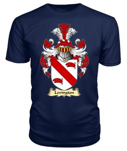ScotsTee Shop Scottish Levington Family Scottish Coat of Arms Emblem Scotland V23 T Shirt