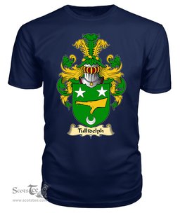 ScotsTee Shop Scottish Tullidelph Family Scottish Coat of Arms Emblem Scotland V23 T Shirt