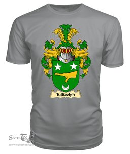 ScotsTee Shop Scottish Tullidelph Family Scottish Coat of Arms Emblem Scotland V23 T Shirt