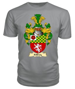 ScotsTee Shop Scottish Milroy Family Scottish Coat of Arms Emblem Scotland V23 T Shirt