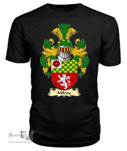ScotsTee Shop Scottish Milroy Family Scottish Coat of Arms Emblem Scotland V23 T Shirt