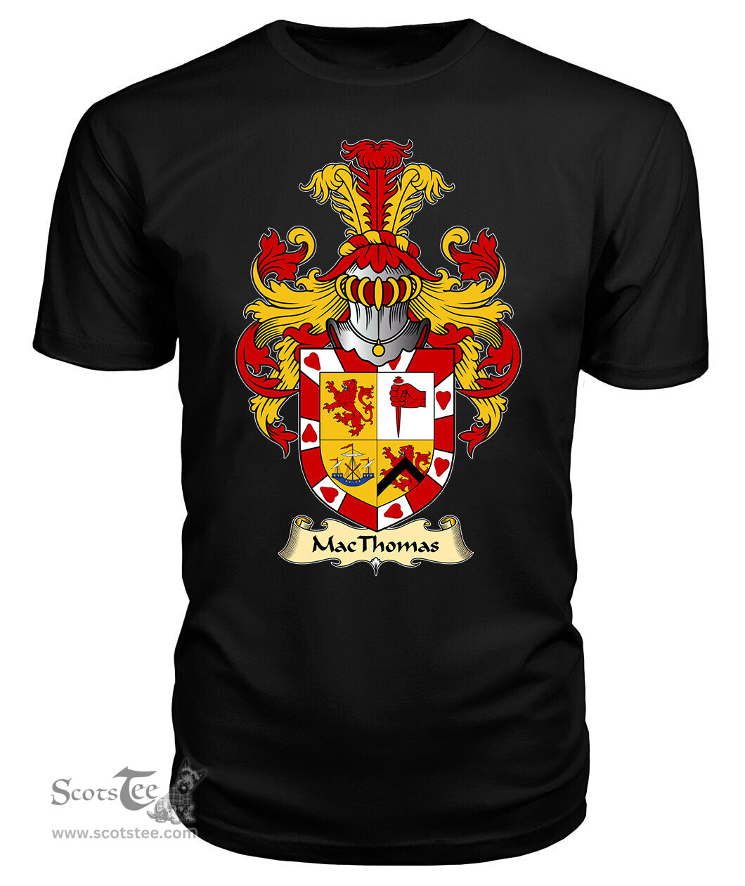 ScotsTee Shop Scottish MacThomas Family Scottish Coat of Arms Emblem Scotland V23 T Shirt