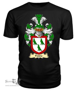 ScotsTee Shop Scottish Peddie Family Scottish Coat of Arms Emblem Scotland V23 T Shirt