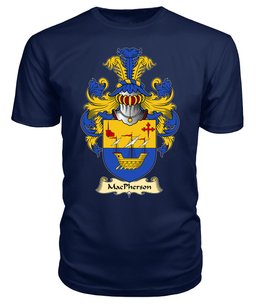 ScotsTee Shop Scottish MacPherson Family Scottish Coat of Arms Emblem Scotland V23 T Shirt