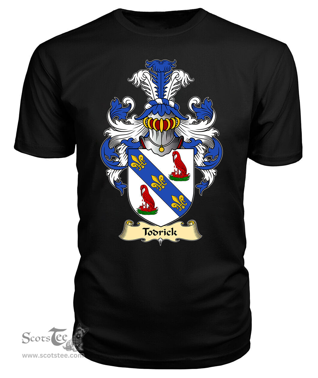 ScotsTee Shop Scottish Todrick Family Scottish Coat of Arms Emblem Scotland V23 T Shirt