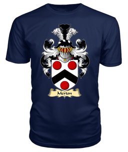 ScotsTee Shop Scottish Mertoun or Merton Family Scottish Coat of Arms Emblem Scotland V23 T Shirt