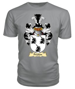 ScotsTee Shop Scottish Preston Family Scottish Coat of Arms Emblem Scotland V23 T Shirt