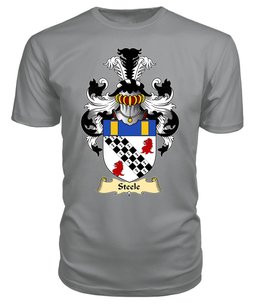 ScotsTee Shop Scottish Steele Family Scottish Coat of Arms Emblem Scotland V23 T Shirt