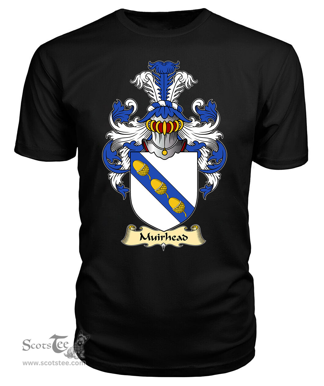 ScotsTee Shop Scottish Muirhead Family Scottish Coat of Arms Emblem Scotland V23 T Shirt