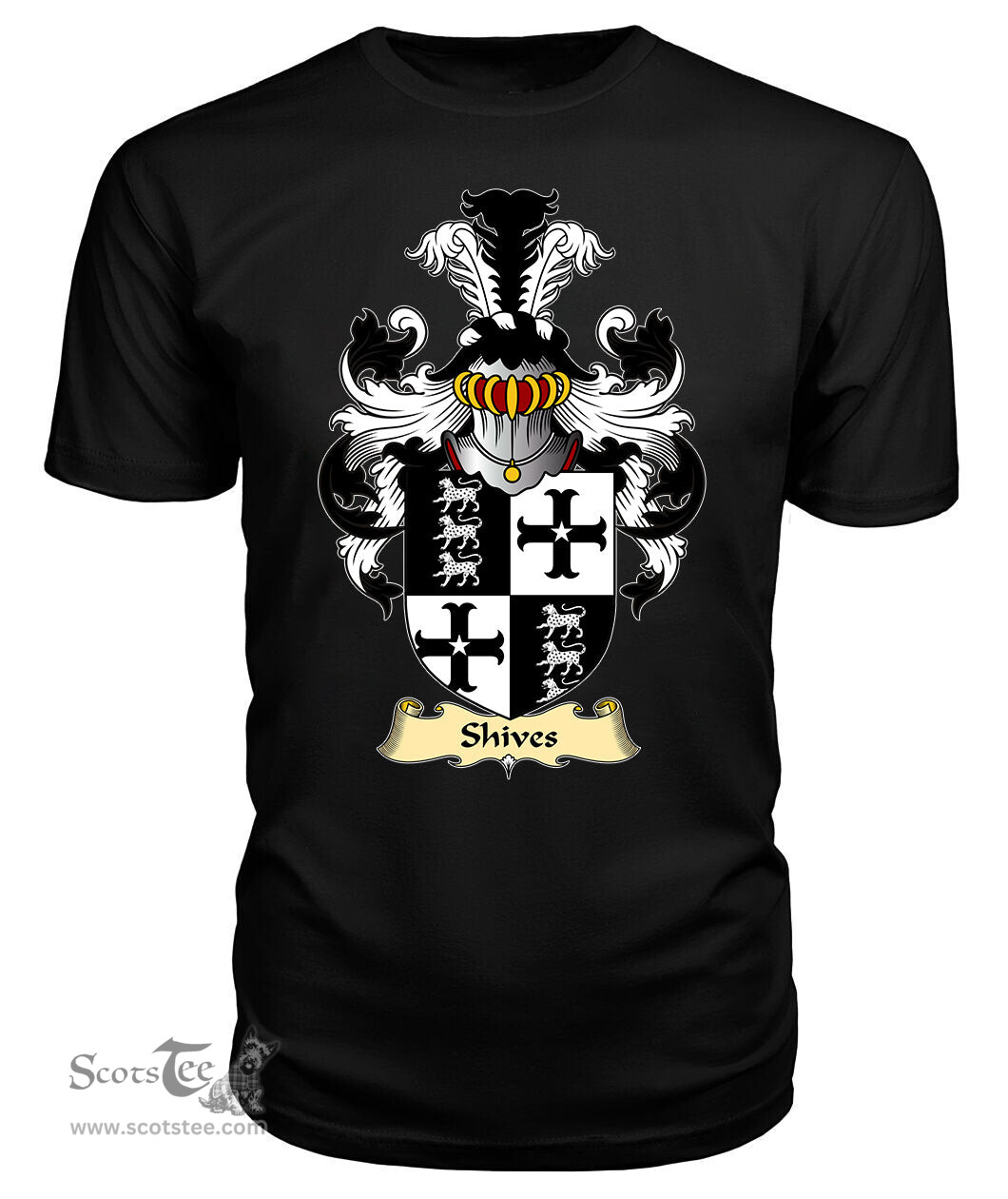 ScotsTee Shop Scottish Shives Family Scottish Coat of Arms Emblem Scotland V23 T Shirt