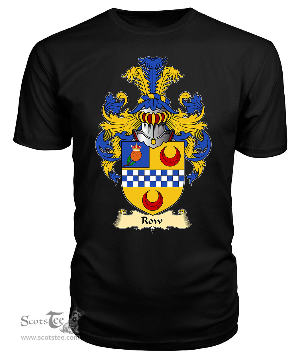 ScotsTee Shop Scottish Row Family Scottish Coat of Arms Emblem Scotland V23 T Shirt