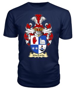 ScotsTee Shop Scottish MacLarty Family Scottish Coat of Arms Emblem Scotland V23 T Shirt