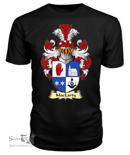 ScotsTee Shop Scottish MacLarty Family Scottish Coat of Arms Emblem Scotland V23 T Shirt