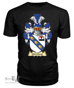 ScotsTee Shop Scottish Morehead Family Scottish Coat of Arms Emblem Scotland V23 T Shirt