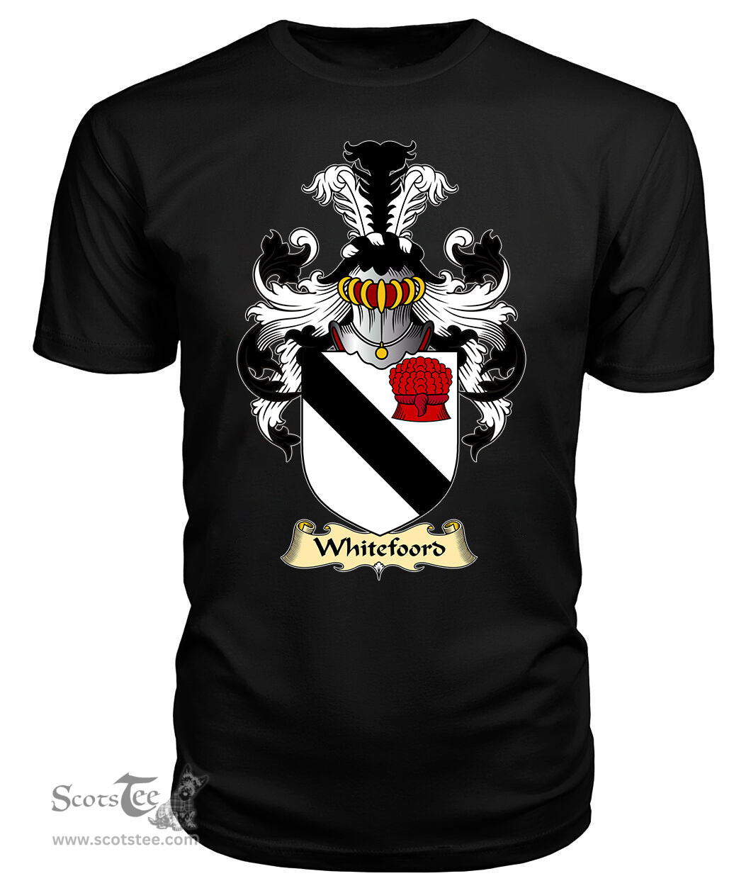 ScotsTee Shop Scottish Whitefoord Family Scottish Coat of Arms Emblem Scotland V23 T Shirt
