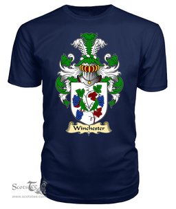 ScotsTee Shop Scottish Winchester Family Scottish Coat of Arms Emblem Scotland V23 T Shirt