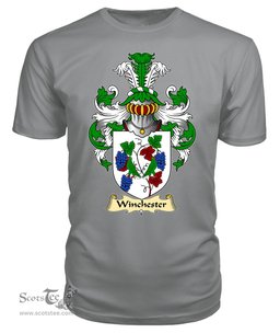 ScotsTee Shop Scottish Winchester Family Scottish Coat of Arms Emblem Scotland V23 T Shirt