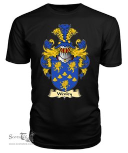 ScotsTee Shop Scottish Wenley Family Scottish Coat of Arms Emblem Scotland V23 T Shirt